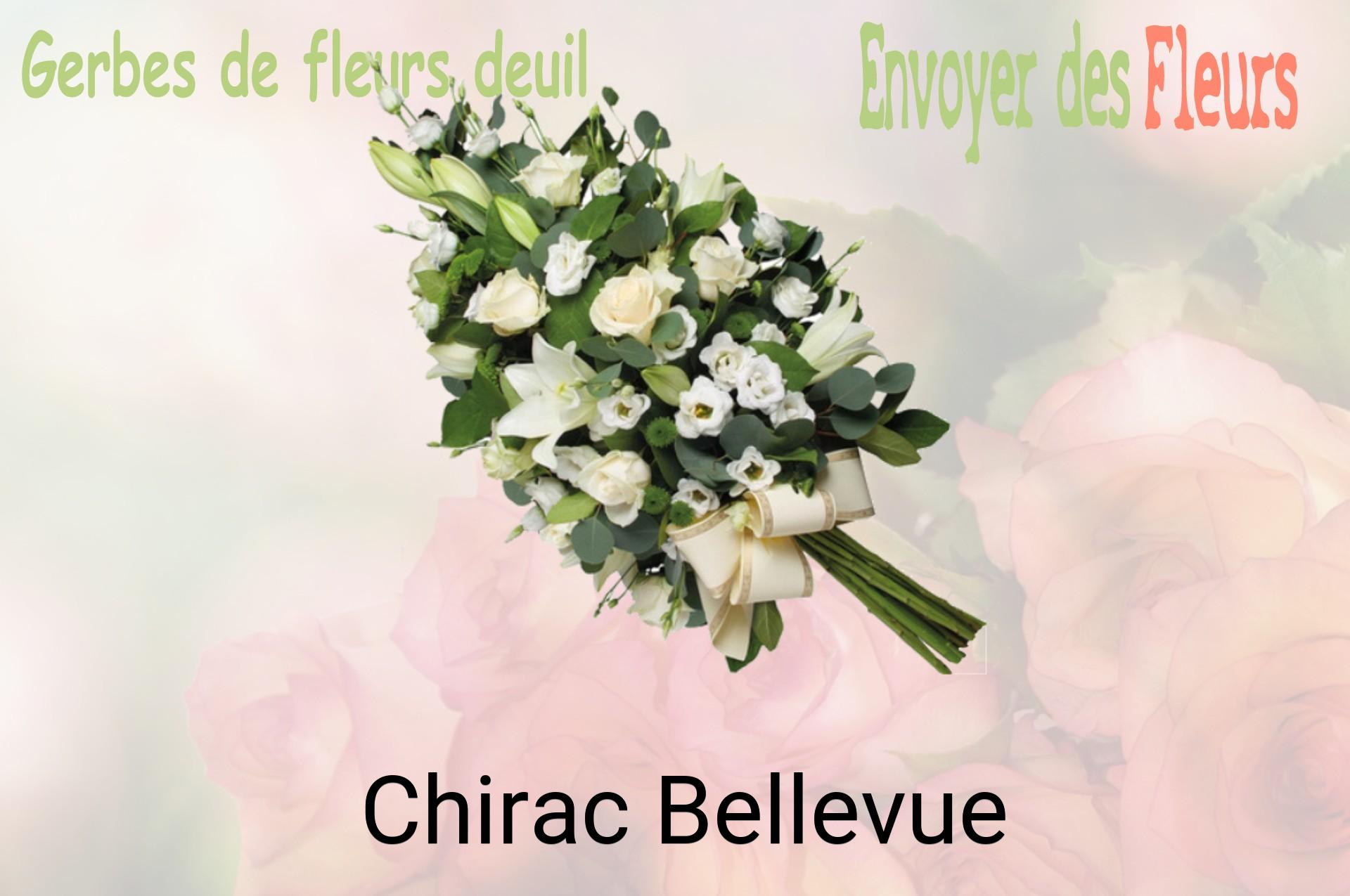 Gerbe de fleurs de deuil livrée à Chirac-Bellevue